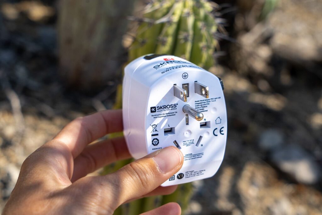 Reiseadapter für 3-polige Steckdosen in Mexiko