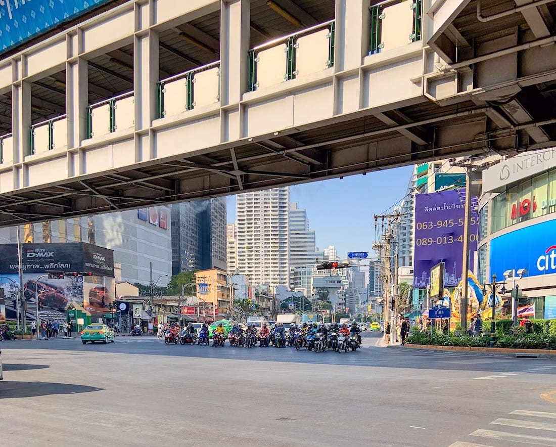 Flughafen Bangkok In Die Stadt