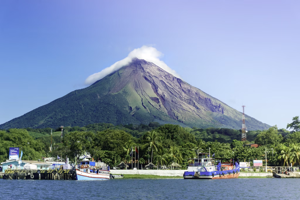 Blick auf den Vulkan Ometepe in Nicaragua